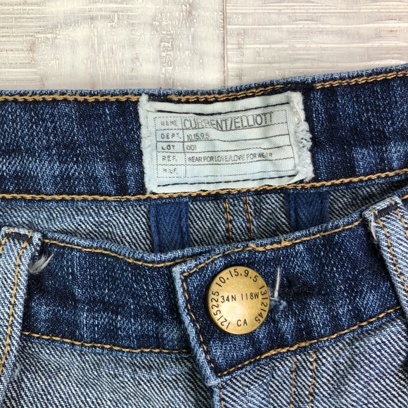 Current Elliott Ankle Cropped Jean Woman Size 30 - Picture 4 of 5